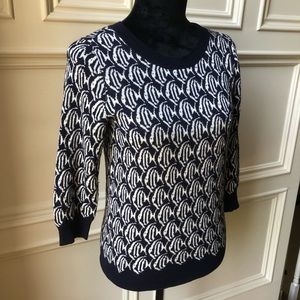 ✨LAST CHANCE✨ J. Crew Merino Wool Fish Pattern Sweater